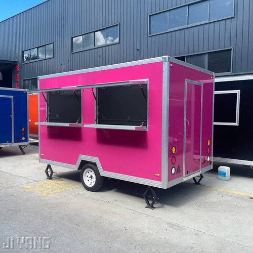 Pink food trailer mobile - pink,