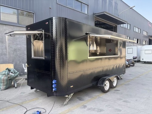Mobile food trailer catering - food,
