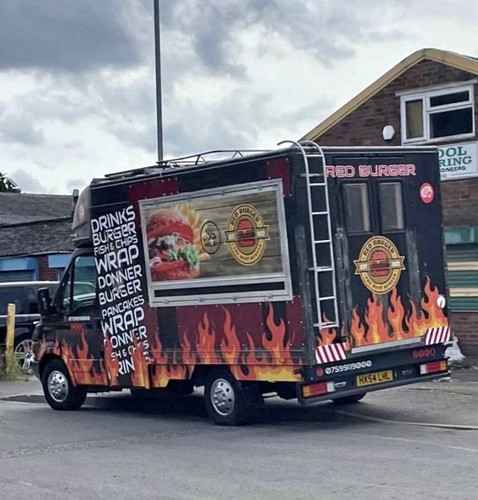 Burger van food - van,