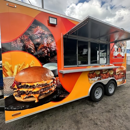 Mobile food trailer catering - trailer,